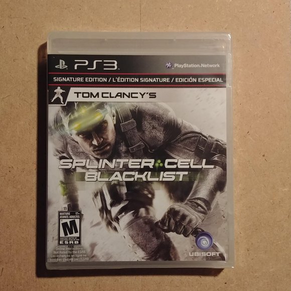 SPLINTER CELL BLACKLIST SIGNATURE EDITION PLAYSTATION 3 GAME NEW & SEALED - Picture 1 of 2